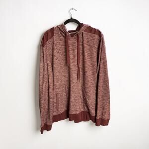 Calvin Klein Jeans Mens Heather Maroon Hoodie Size XXL